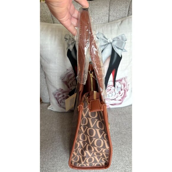 Valentino Orlandi Vovo Handbag Crossbody Brown Signature Extra Woven NWT - Picture 6 of 8